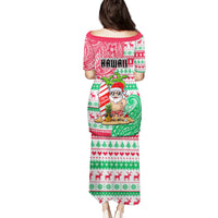 Hawaii Christmas Puletasi Santa Claus Surf Mele Kalikimaka LT05 - Polynesian Pride