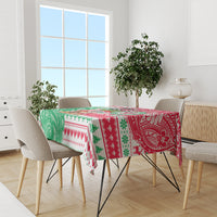 Hawaii Christmas Tablecloth Santa Claus Surf Mele Kalikimaka LT05 - Polynesian Pride