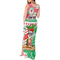 Personalized Hawaii Christmas Tank Maxi Dress Santa Claus Surf Mele Kalikimaka LT05 - Polynesian Pride