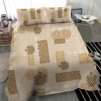 Vintage Lapita Bedding Set Iconic Double Face Pattern Beige