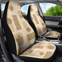 Vintage Lapita Car Seat Cover Iconic Double Face Pattern Beige