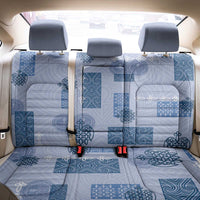 Vintage Lapita Back Car Seat Cover Iconic Double Face Pattern Blue