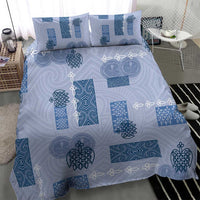 Vintage Lapita Bedding Set Iconic Double Face Pattern Blue