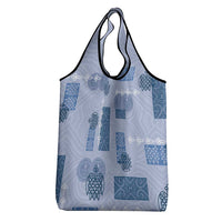Vintage Lapita Grocery Bag Iconic Double Face Pattern Blue
