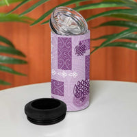 Vintage Lapita 4 in 1 Can Cooler Tumbler Iconic Double Face Pattern Violet LT05