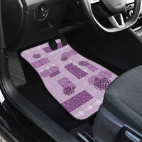 Vintage Lapita Car Mats Iconic Double Face Pattern Violet