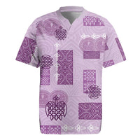Vintage Lapita Rugby Jersey Iconic Double Face Pattern Violet