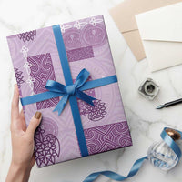 Vintage Lapita Wrapping Paper Iconic Double Face Pattern Violet - Polynesian Pride