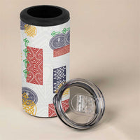 Vintage Lapita 4 in 1 Can Cooler Tumbler Iconic Double Face Pattern