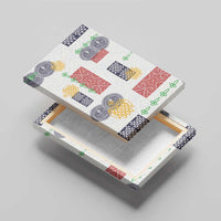 Vintage Lapita Canvas Wall Art Iconic Double Face Pattern