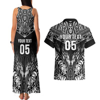 Custom New Zealand Fishing Couples Matching Tank Maxi Dress and Hawaiian Shirt Aotearoa Maori Koru - Polynesian Pride