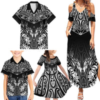Custom New Zealand Fishing Family Matching Summer Maxi Dress and Hawaiian Shirt Aotearoa Maori Koru - Polynesian Pride