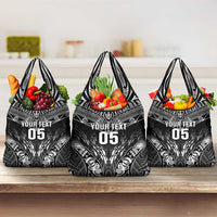 Custom New Zealand Fishing Grocery Bag Aotearoa Maori Koru - Polynesian Pride