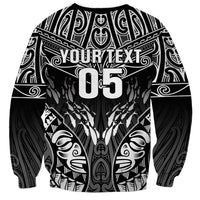 Custom New Zealand Fishing Sweatshirt Aotearoa Maori Koru LT05 - Polynesian Pride