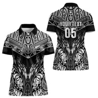 Custom New Zealand Fishing Women Polo Shirt Aotearoa Maori Koru - Polynesian Pride