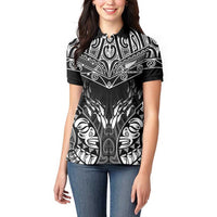 Custom New Zealand Fishing Women Polo Shirt Aotearoa Maori Koru - Polynesian Pride