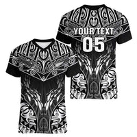 Custom New Zealand Fishing Women V-Neck T-Shirt Aotearoa Maori Koru - Polynesian Pride