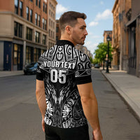 Custom New Zealand Fishing Zipper Polo Shirt Aotearoa Maori Koru - Polynesian Pride