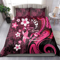 Memorial Breast Cancer Awareness Bedding Set Plumeria Floral Tribal Pattern LT05 - Polynesian Pride