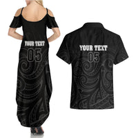 Custom New Zealand Marathon Couples Matching Summer Maxi Dress and Hawaiian Shirt Maori Style LT05 - Polynesian Pride