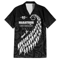 Custom New Zealand Marathon Hawaiian Shirt Maori Style LT05 Black - Polynesian Pride