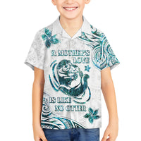 New Zealand Aotearoa Hari Ra Mama Family Matching Tank Maxi Dress and Hawaiian Shirt A Mother's Love Is Like No Otter