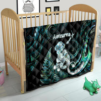 New Zealand Maori Taniwha Quilt Silver Fern Paua Shell Version LT05 - Polynesian Pride