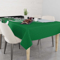 New Zealand And Ireland Rugby Tablecloth Silver Fern With Celtic Cross