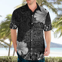 Hawaii Hibiscus With Black Polynesian Pattern Hawaiian Shirt LT05 - Polynesian Pride