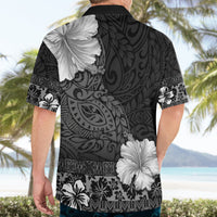 Hawaii Hibiscus With Black Polynesian Pattern Hawaiian Shirt LT05 - Polynesian Pride
