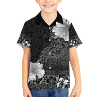 Hawaii Hibiscus With Black Polynesian Pattern Hawaiian Shirt LT05 - Polynesian Pride
