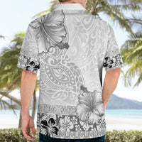 Hawaii Hibiscus With White Polynesian Pattern Hawaiian Shirt LT05 - Polynesian Pride