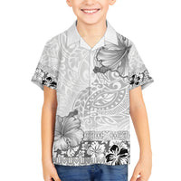 Hawaii Hibiscus With White Polynesian Pattern Hawaiian Shirt LT05 - Polynesian Pride