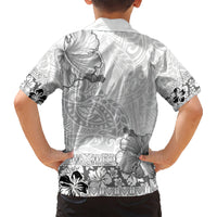 Hawaii Hibiscus With White Polynesian Pattern Hawaiian Shirt LT05 - Polynesian Pride