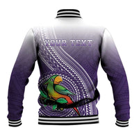 Personalized Manua High School Baseball Jacket Polynesian Tribal Pattern
