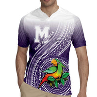 Personalized Manua High School Rugby Jersey Polynesian Tribal Pattern