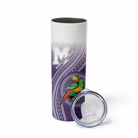 Personalized Manua High School Skinny Tumbler Polynesian Tribal Pattern