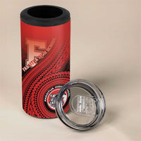 Personalized Fagaitua High School 4 in 1 Can Cooler Tumbler Polynesian Tribal Pattern