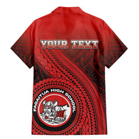 Personalized Fagaitua High School Family Matching Mermaid Dress and Hawaiian Shirt Polynesian Tribal Pattern