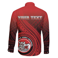 Personalized Fagaitua High School Family Matching Mermaid Dress and Hawaiian Shirt Polynesian Tribal Pattern