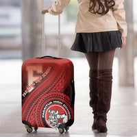 Fagaitua High School Luggage Cover Polynesian Tribal Pattern