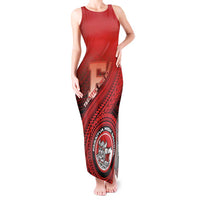 Personalized Fagaitua High School Tank Maxi Dress Polynesian Tribal Pattern