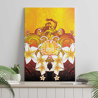 Tahiti Heiva Festival Canvas Wall Art Tahitian Vahine Plumeria Flowers