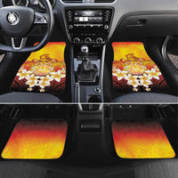 Tahiti Heiva Festival Car Mats Tahitian Vahine Plumeria Flowers