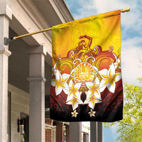 Tahiti Heiva Festival Garden Flag Tahitian Vahine Plumeria Flowers