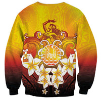 Tahiti Heiva Festival Sweatshirt Tahitian Vahine Plumeria Flowers LT05 - Polynesian Pride