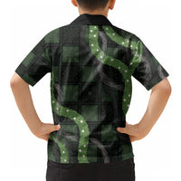 Hawaiian Quilt Hawaiian Shirt Pele Hair Hinahina Lei Black Version LT05 - Polynesian Pride