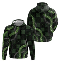 Hawaiian Quilt Hoodie Pele Hair Hinahina Lei Black Version LT05 - Polynesian Pride