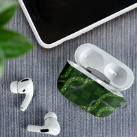 Hawaiian Quilt AirPods Case Pele Hair Hinahina Lei Green Version
