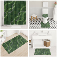Hawaiian Quilt Bathroom Set Pele Hair Hinahina Lei Green Version LT05 - Polynesian Pride